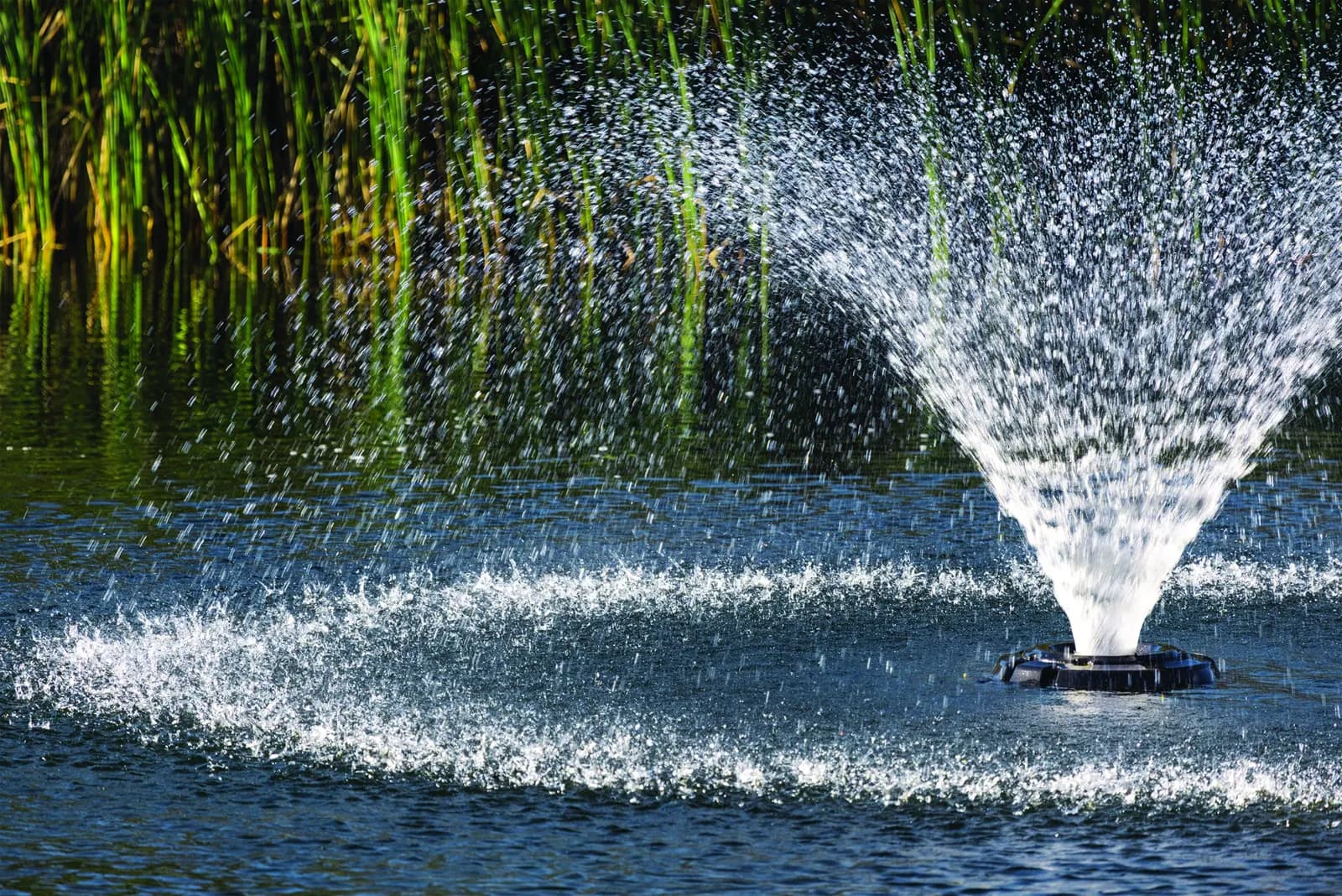 Kasco VFX Series fountain on a pond